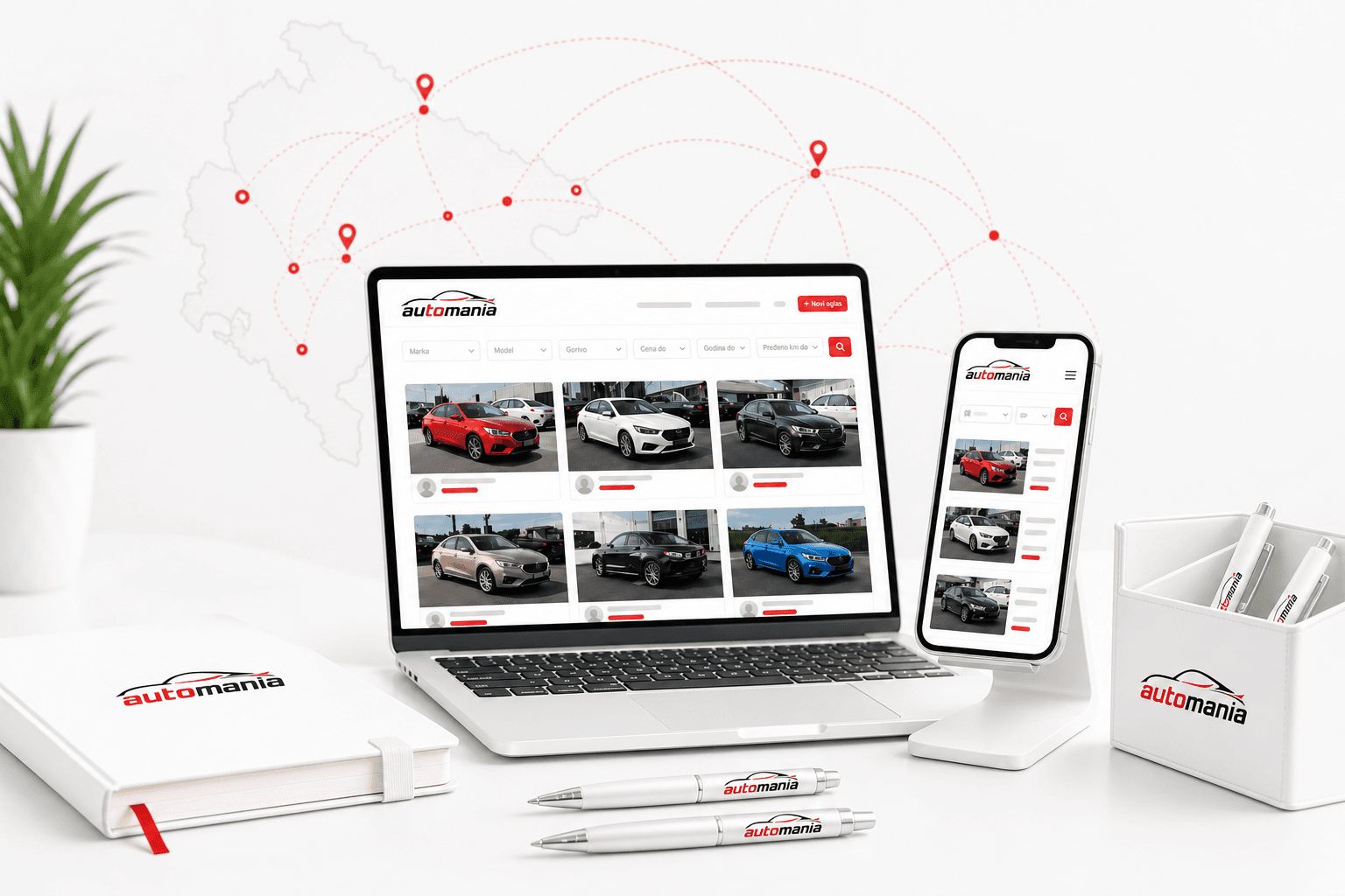 Car-focused audience on the Automania platform